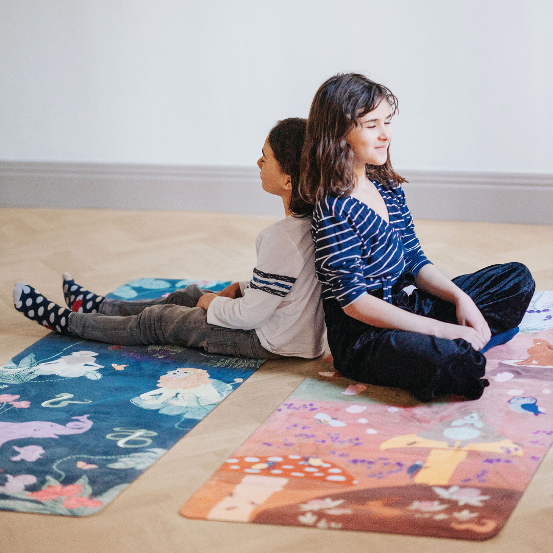 Kids Yoga Mat door Karin Design: Red Forest