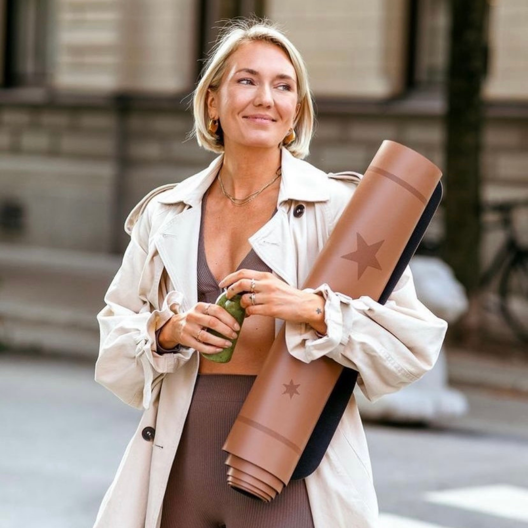 Oh la moon Super Grip Yogamat Beige / Caramel: 3,5 mm