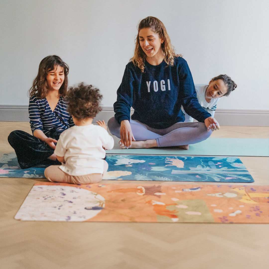 Kids Yoga Mat door Karin Design: Red Forest