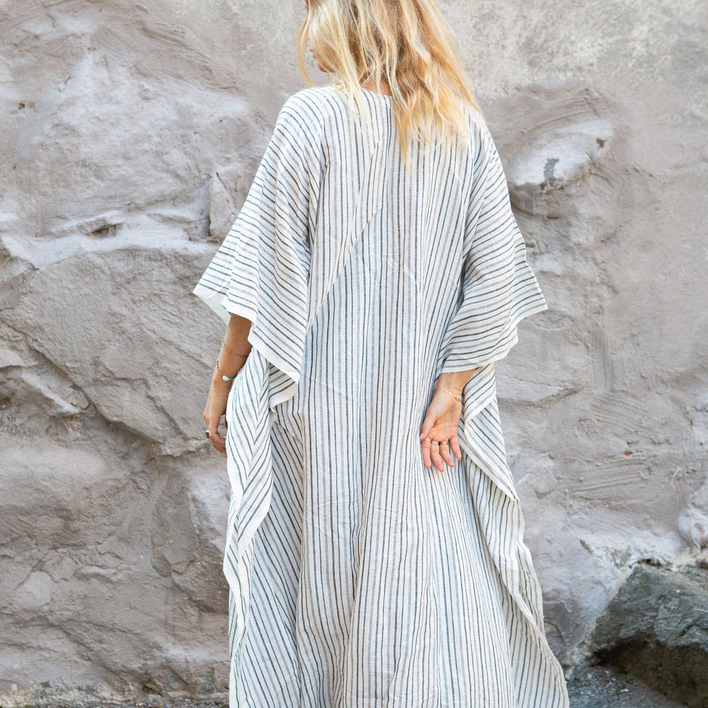 Milieuvriendelijke gestreepte Palma-kaftan